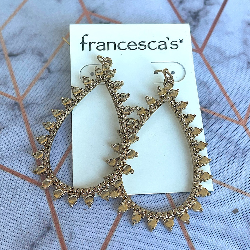 NWT Francesca tear drop shape earrings